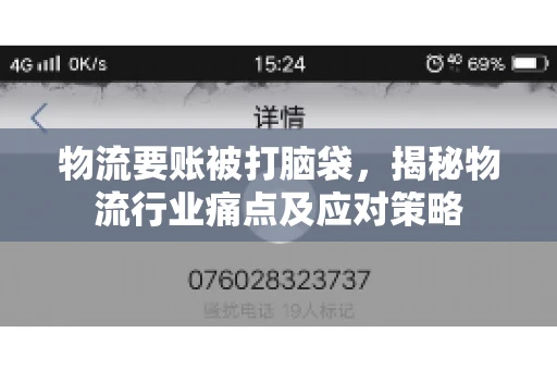 物流要账被打脑袋，揭秘物流行业痛点及应对策略