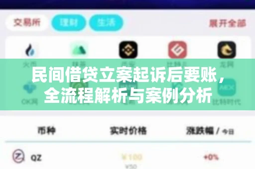 民间借贷立案起诉后要账，全流程解析与案例分析