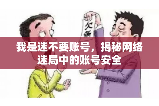 我是迷不要账号，揭秘网络迷局中的账号安全