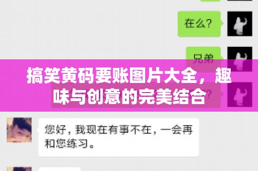 搞笑黄码要账图片大全，趣味与创意的完美结合