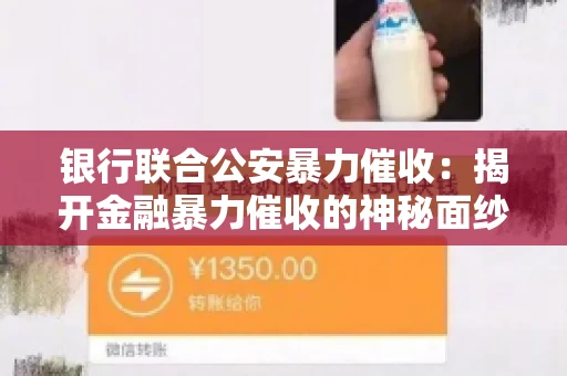 银行联合公安暴力催收:揭开金融暴力催收的神秘面纱 银行联合公安暴力催收:揭开金融暴力催收的神秘面纱
